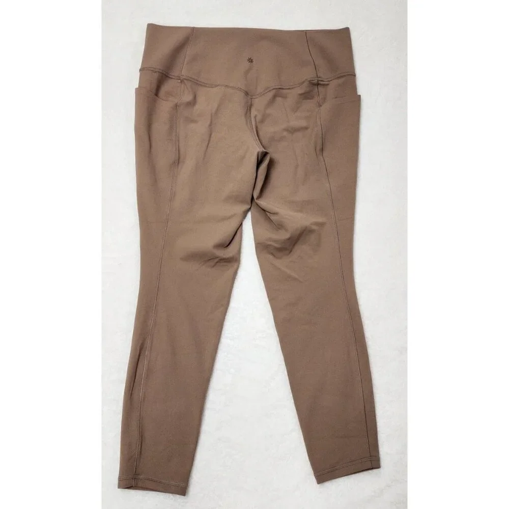 Athleta Salutation Stash Tight Light Brown XL Leggings